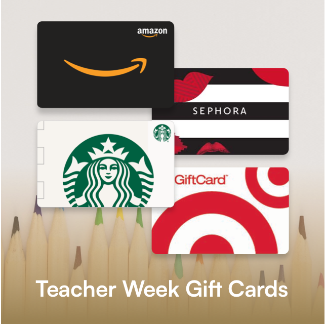 Teacher Week Gift Cards
